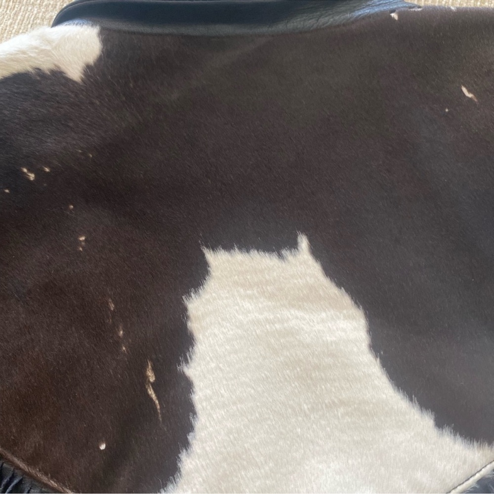 Continental Leather cowhide fringe cropped  jacket M RARE - Picture 5 of 7
